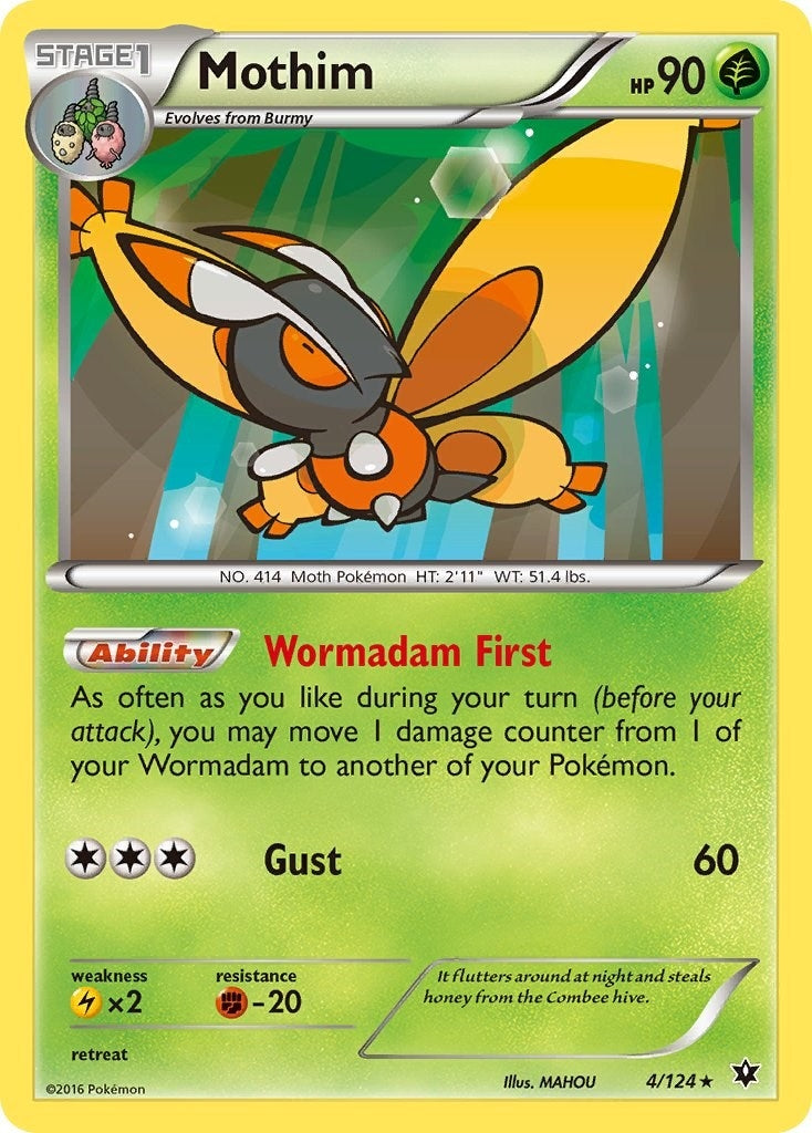 Mothim (4/124) (XY - Fates Collide)
