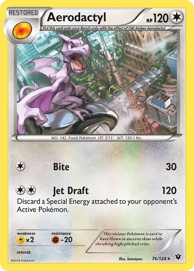 Aerodactyl (76/124) (XY - Fates Collide)