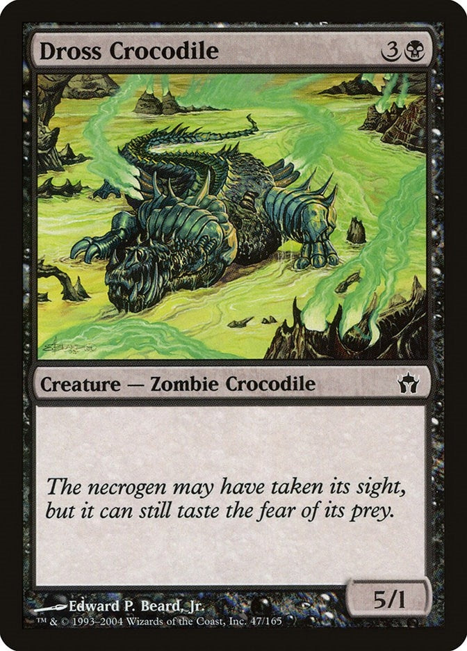 Image for Dross Crocodile (47) (Fifth Dawn) (5DN) - Magic: The Gathering