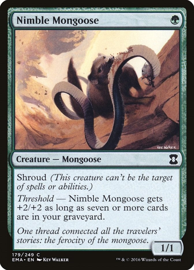 Image for Nimble Mongoose (179) (Eternal Masters) (EMA) - Magic: The Gathering