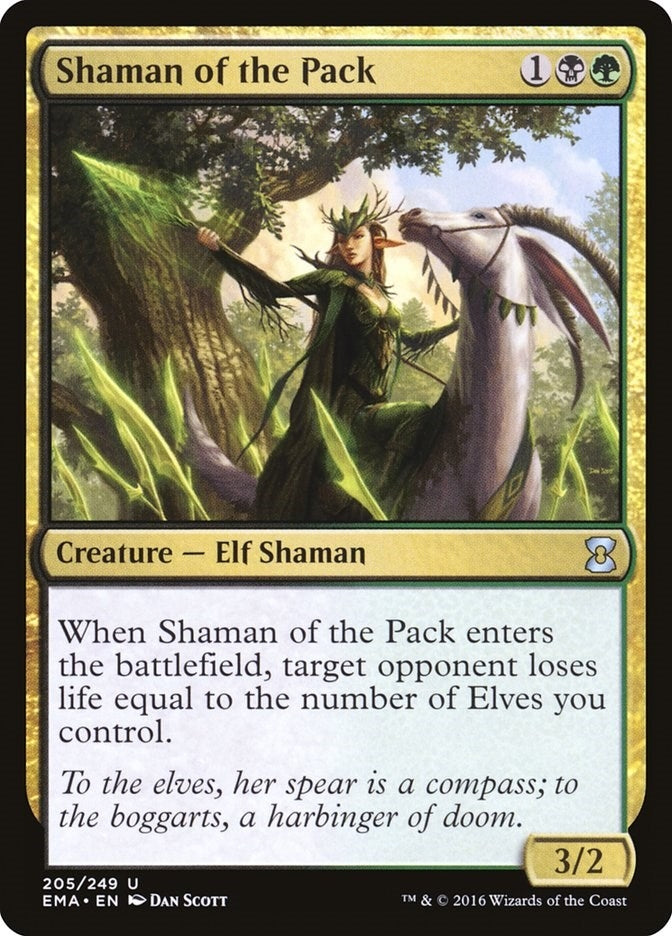 Image for Shaman of the Pack (205) (Eternal Masters) (EMA) - Magic: The Gathering