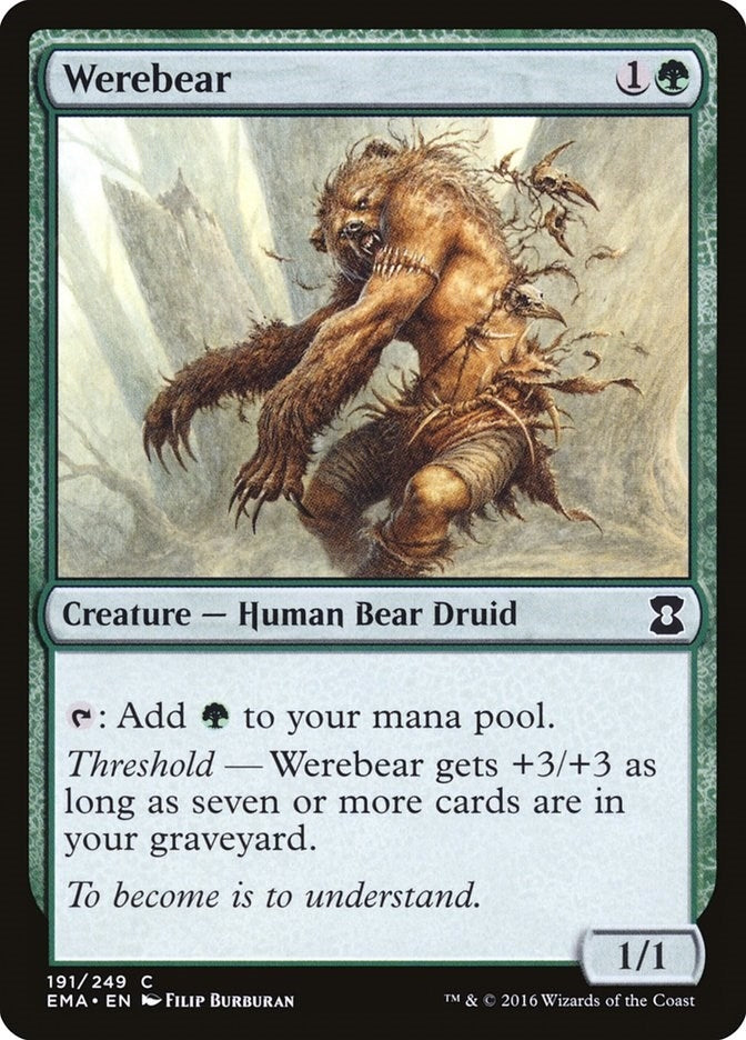 Image for Werebear (191) (Eternal Masters) (EMA) - Magic: The Gathering