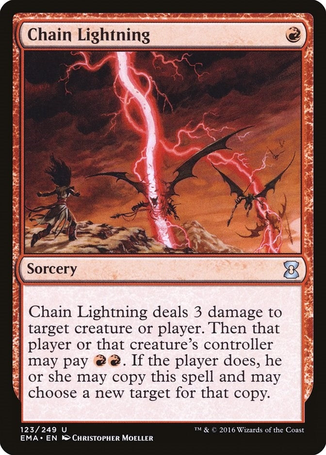 Image for Chain Lightning (123) (Eternal Masters) (EMA) - Magic: The Gathering