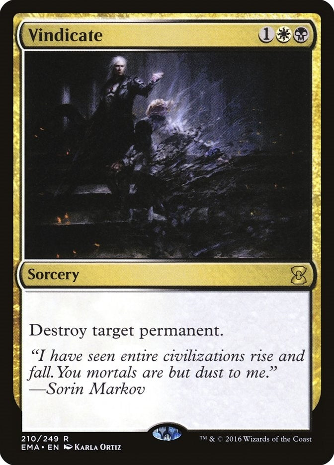 Image for Vindicate (210) (Eternal Masters) (EMA) - Magic: The Gathering