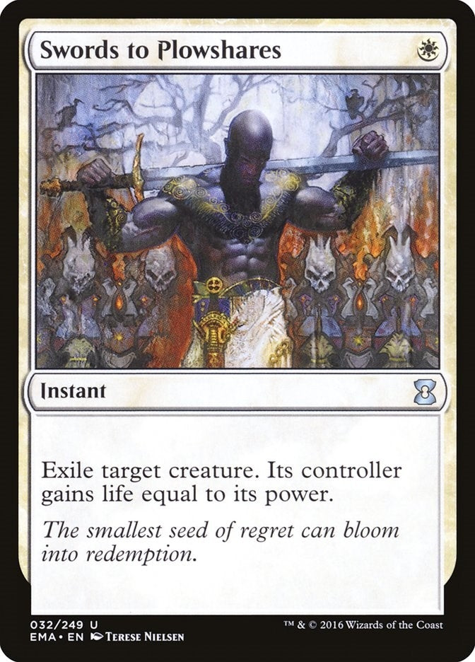 Image for Swords to Plowshares (32) (Eternal Masters) (EMA) - Magic: The Gathering