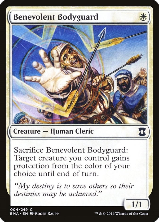Image for Benevolent Bodyguard (4) (Eternal Masters) (EMA) - Magic: The Gathering