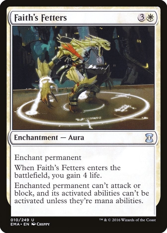 Image for Faith's Fetters (10) (Eternal Masters) (EMA) - Magic: The Gathering