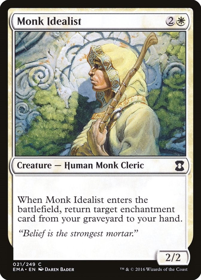Image for Monk Idealist (21) (Eternal Masters) (EMA) - Magic: The Gathering