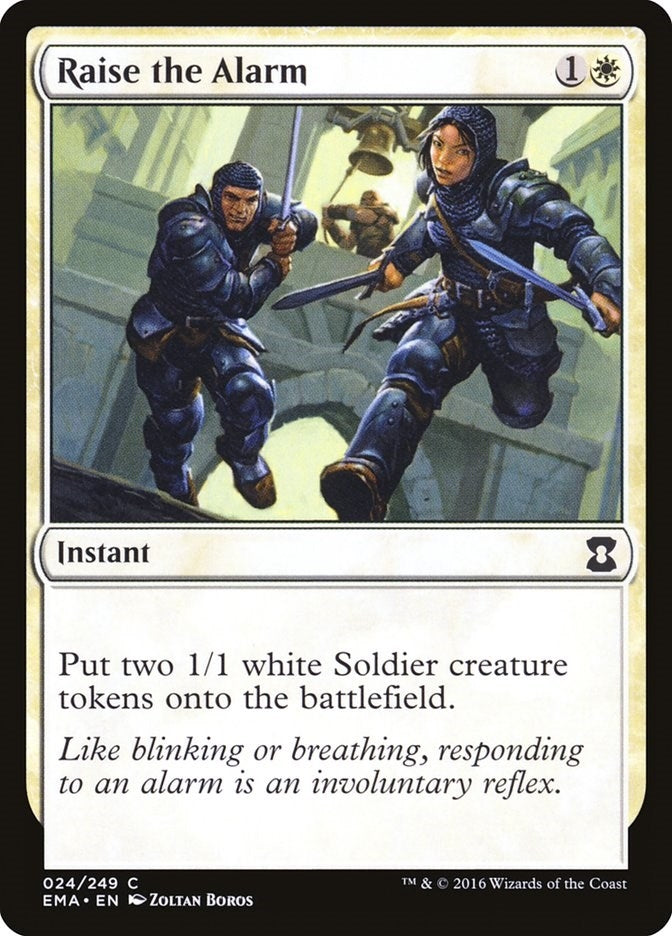 Image for Raise the Alarm (24) (Eternal Masters) (EMA) - Magic: The Gathering