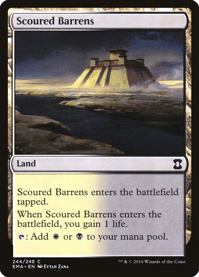 Image for Scoured Barrens (244) (Eternal Masters) (EMA) - Magic: The Gathering