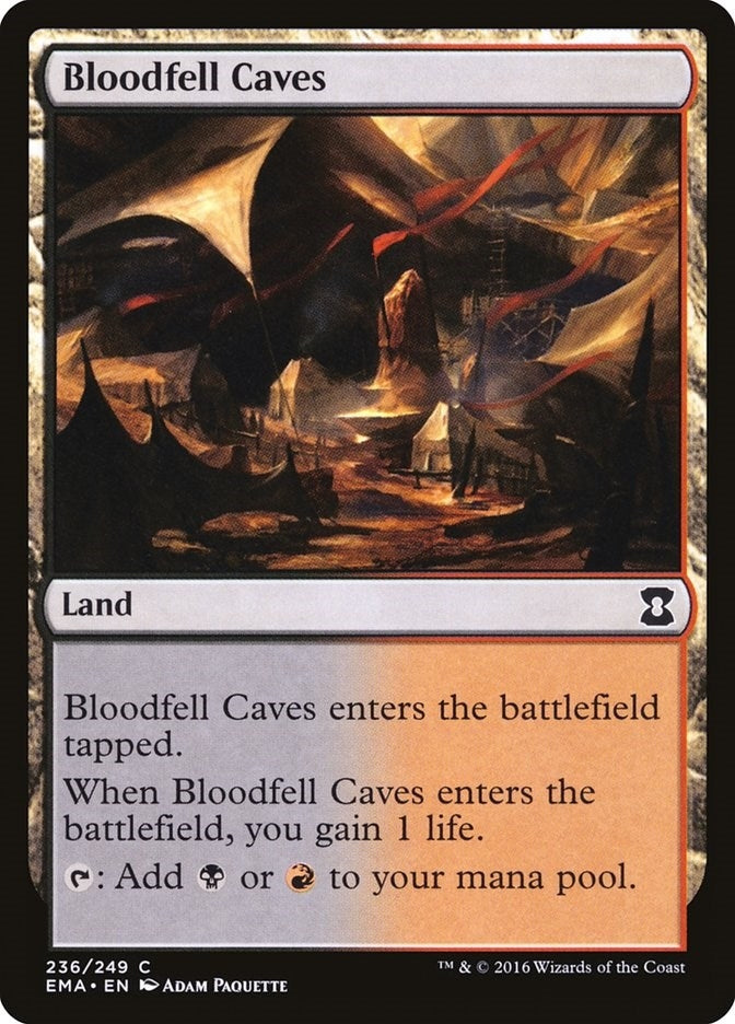 Image for Bloodfell Caves (236) (Eternal Masters) (EMA) - Magic: The Gathering