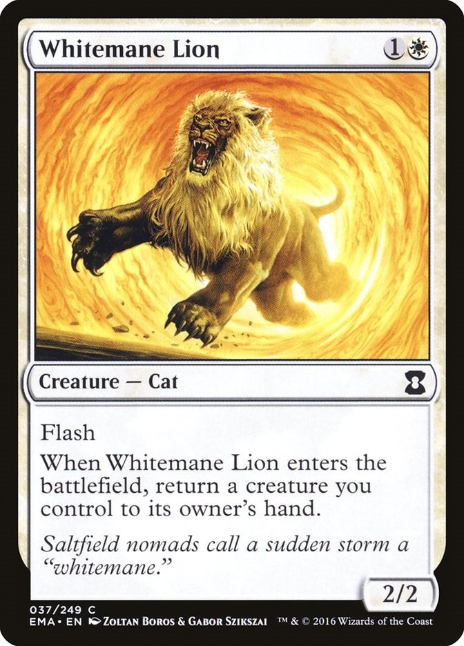 Image for Whitemane Lion (37) (Eternal Masters) (EMA) - Magic: The Gathering
