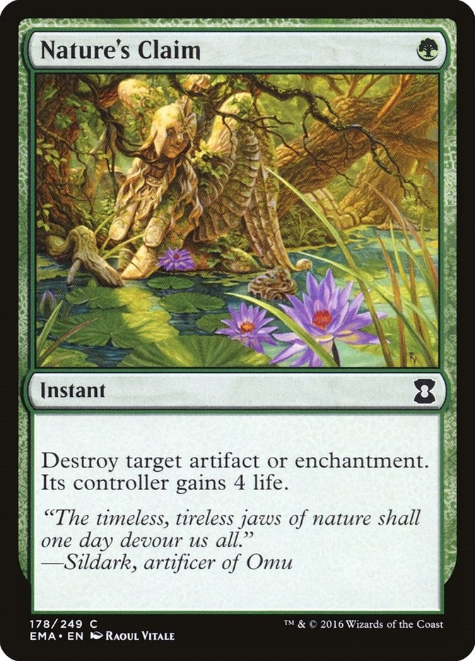 Image for Nature's Claim (178) (Eternal Masters) (EMA) - Magic: The Gathering