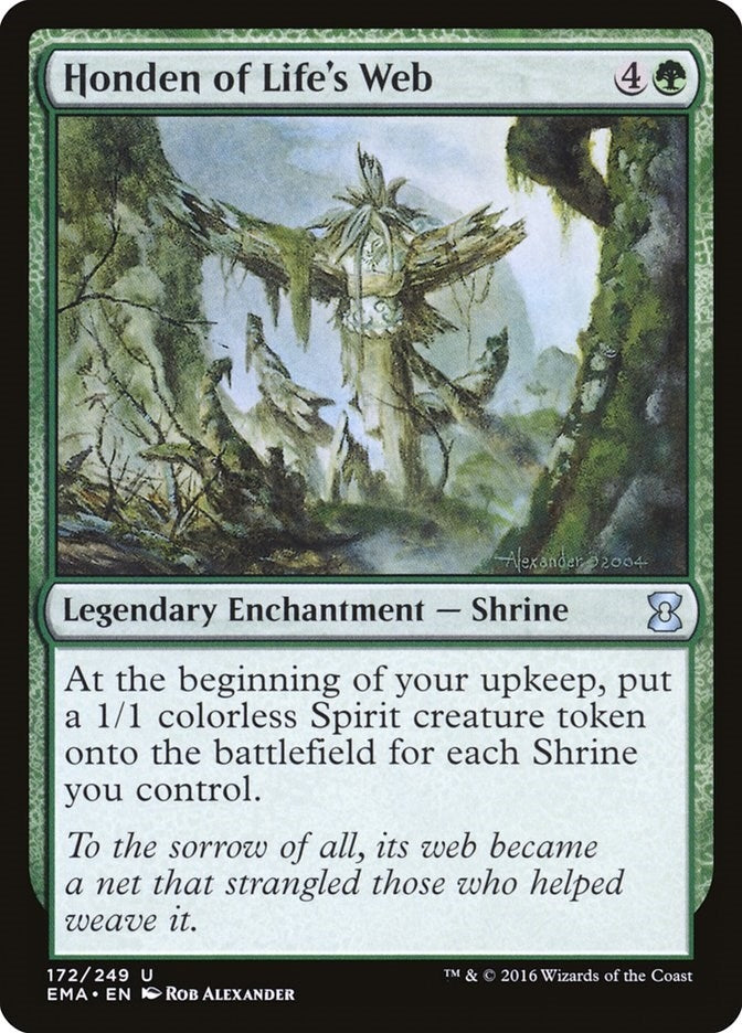 Image for Honden of Life's Web (172) (Eternal Masters) (EMA) - Magic: The Gathering