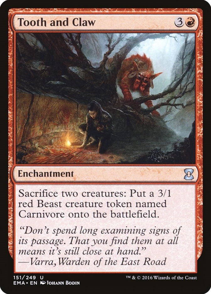 Image for Tooth and Claw (151) (Eternal Masters) (EMA) - Magic: The Gathering
