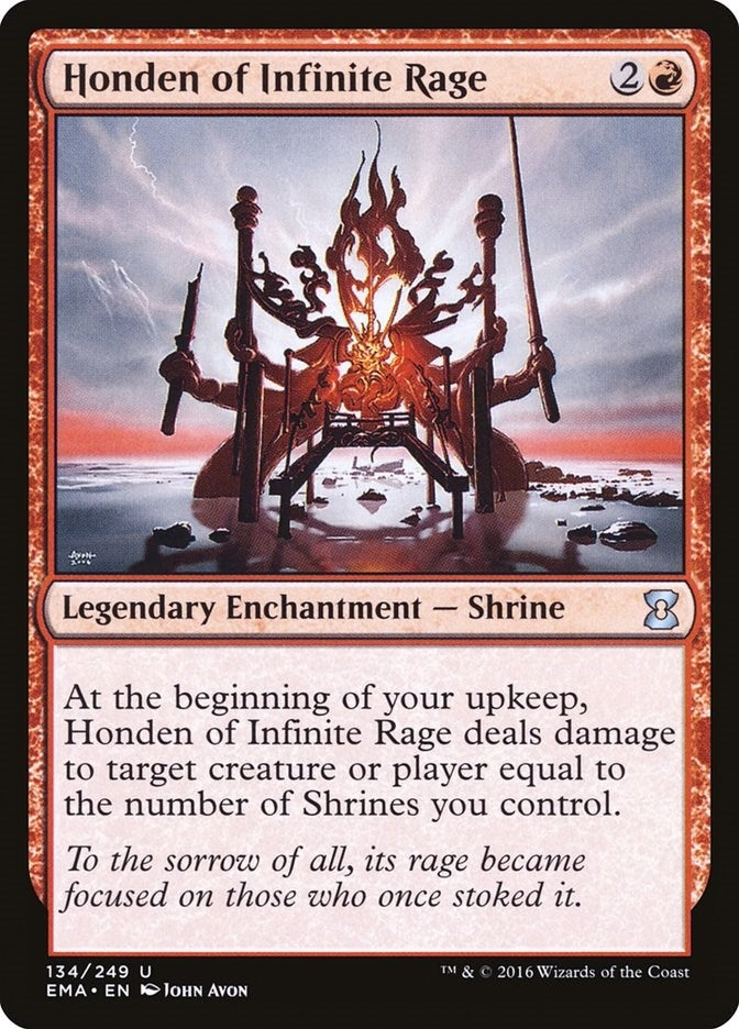 Image for Honden of Infinite Rage (134) (Eternal Masters) (EMA) - Magic: The Gathering