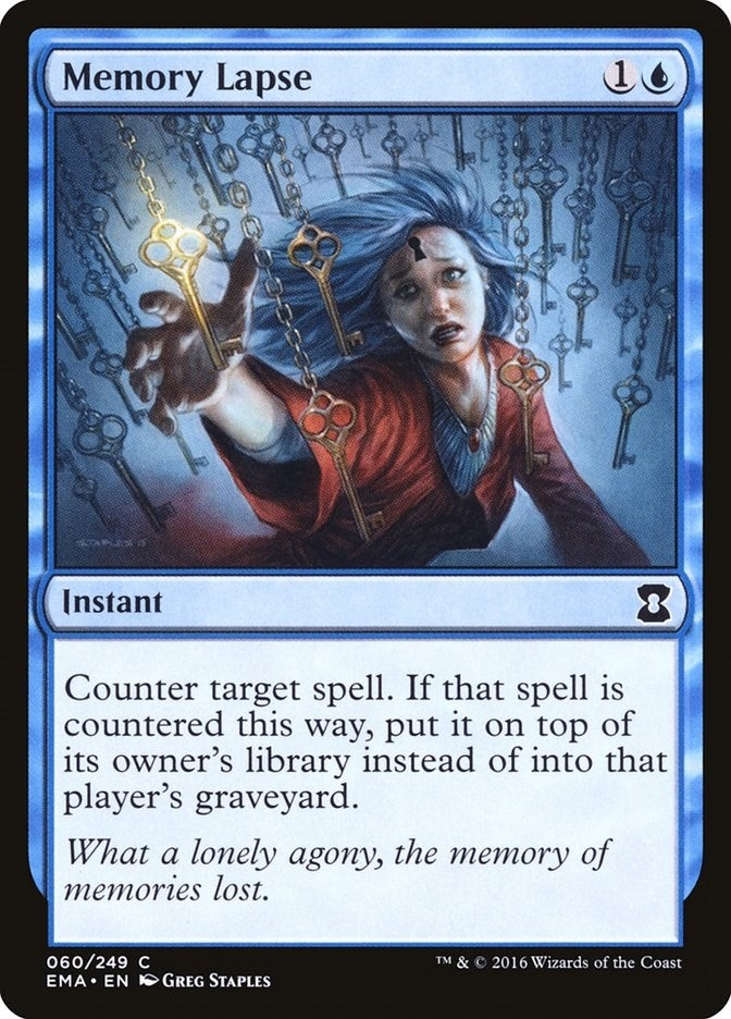 Image for Memory Lapse (60) (Eternal Masters) (EMA) - Magic: The Gathering