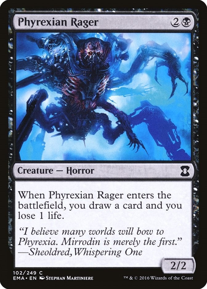 Image for Phyrexian Rager (102) (Eternal Masters) (EMA) - Magic: The Gathering