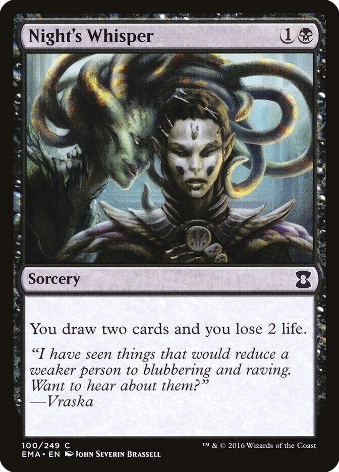 Image for Night's Whisper (100) (Eternal Masters) (EMA) - Magic: The Gathering