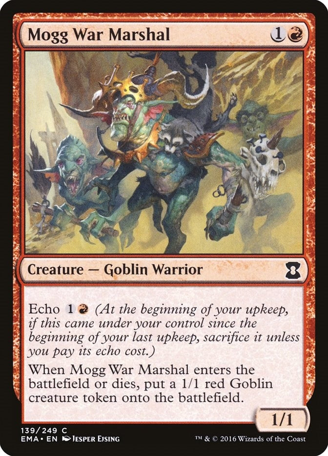 Image for Mogg War Marshal (139) (Eternal Masters) (EMA) - Magic: The Gathering