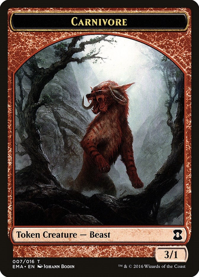 Image for Carnivore Token (7) (Eternal Masters) (EMA) - Magic: The Gathering