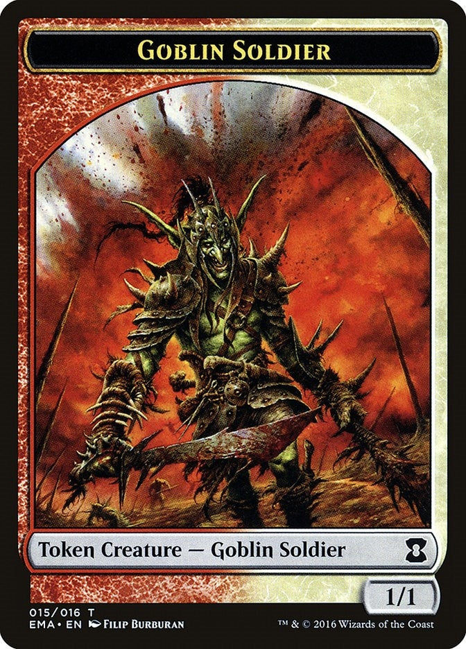 Image for Goblin Soldier Token (15) (Eternal Masters) (EMA) - Magic: The Gathering
