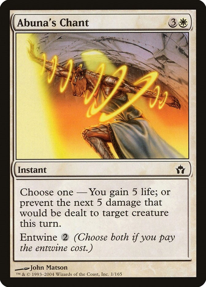 Image for Abuna's Chant (1) (Fifth Dawn) (5DN) - Magic: The Gathering