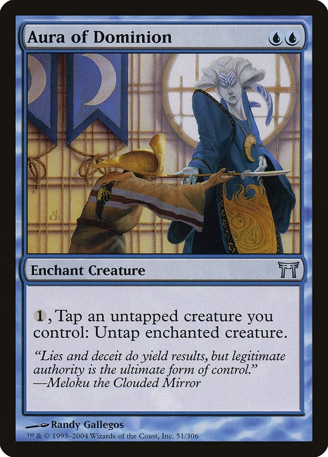 Image for Aura of Dominion (51) (Champions of Kamigawa) (CHK) - Magic: The Gathering