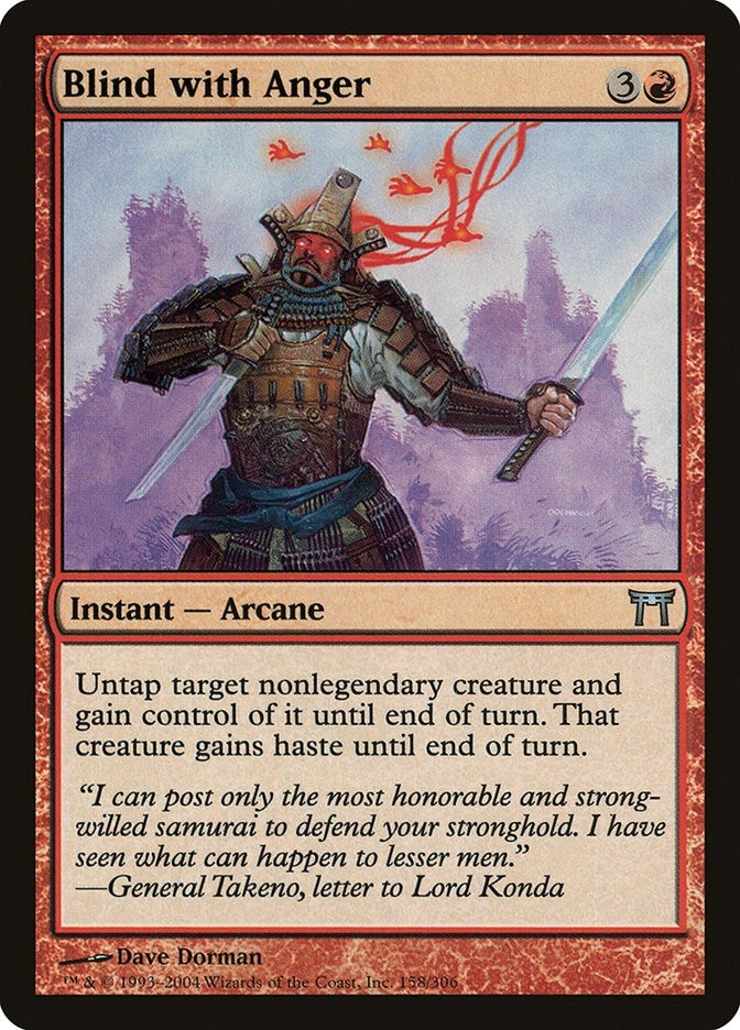 Image for Blind with Anger (158) (Champions of Kamigawa) (CHK) - Magic: The Gathering