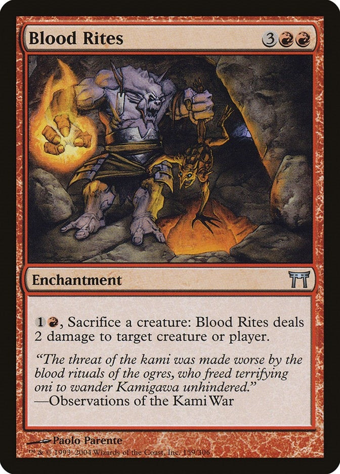 Image for Blood Rites (159) (Champions of Kamigawa) (CHK) - Magic: The Gathering