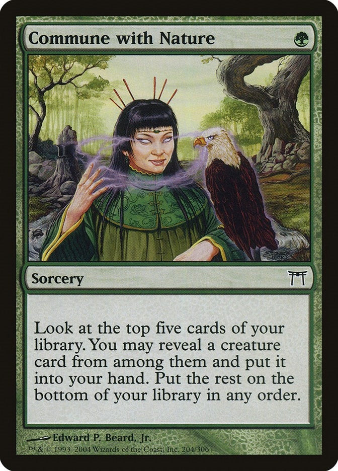 Image for Commune with Nature (204) (Champions of Kamigawa) (CHK) - Magic: The Gathering