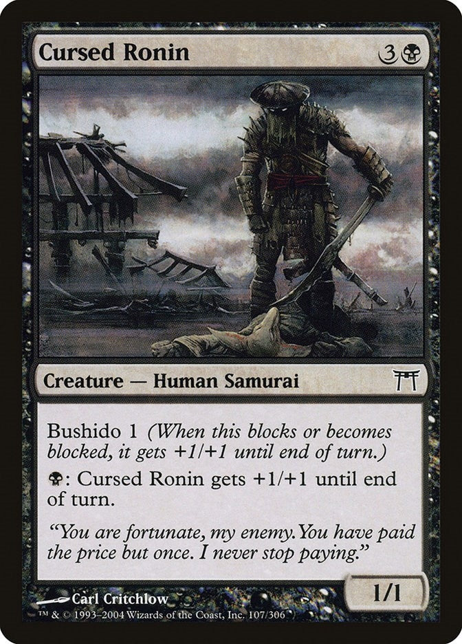 Image for Cursed Ronin (107) (Champions of Kamigawa) (CHK) - Magic: The Gathering