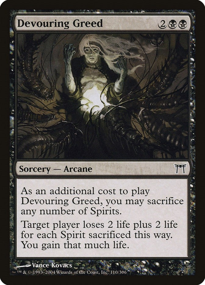 Image for Devouring Greed (110) (Champions of Kamigawa) (CHK) - Magic: The Gathering
