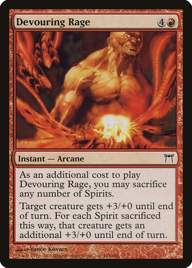 Image for Devouring Rage (164) (Champions of Kamigawa) (CHK) - Magic: The Gathering