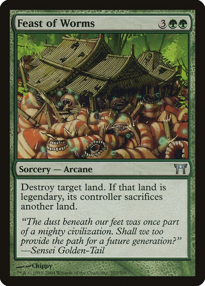 Image for Feast of Worms (207) (Champions of Kamigawa) (CHK) - Magic: The Gathering