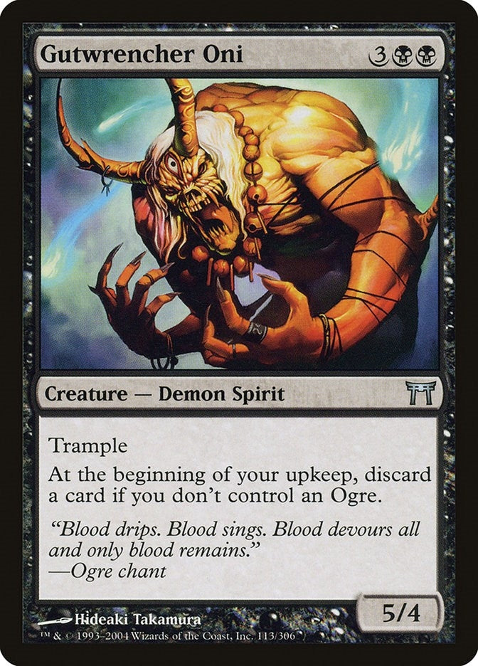 Image for Gutwrencher Oni (113) (Champions of Kamigawa) (CHK) - Magic: The Gathering