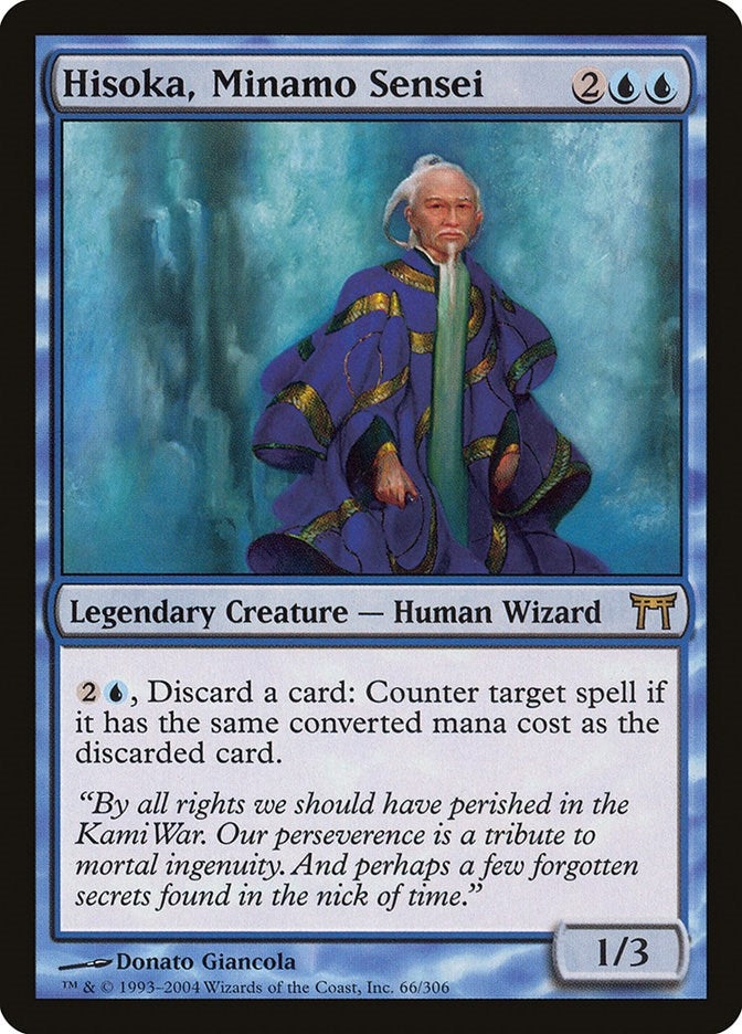 Image for Hisoka, Minamo Sensei (66) (Champions of Kamigawa) (CHK) - Magic: The Gathering