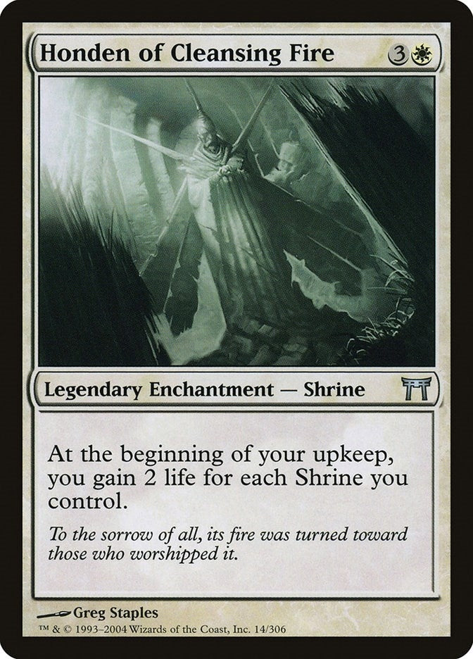 Image for Honden of Cleansing Fire (14) (Champions of Kamigawa) (CHK) - Magic: The Gathering