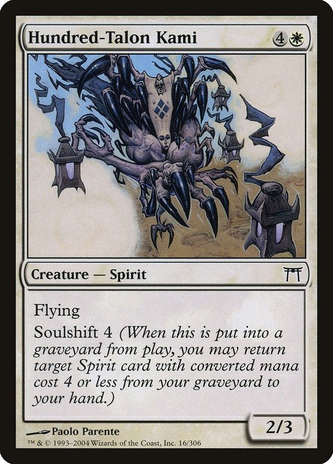 Image for Hundred-Talon Kami (16) (Champions of Kamigawa) (CHK) - Magic: The Gathering