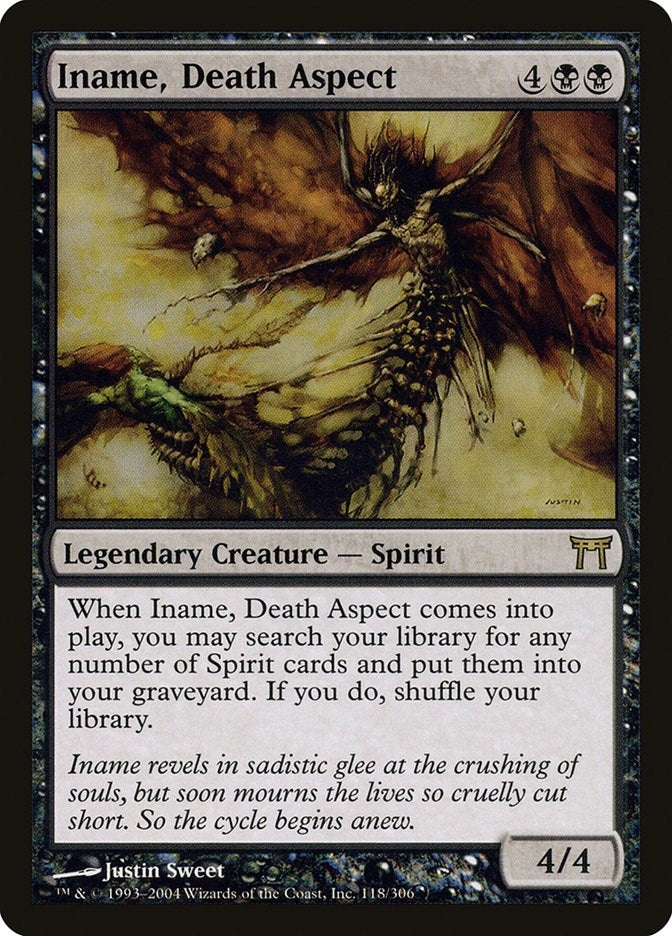 Image for Iname, Death Aspect (118) (Champions of Kamigawa) (CHK) - Magic: The Gathering