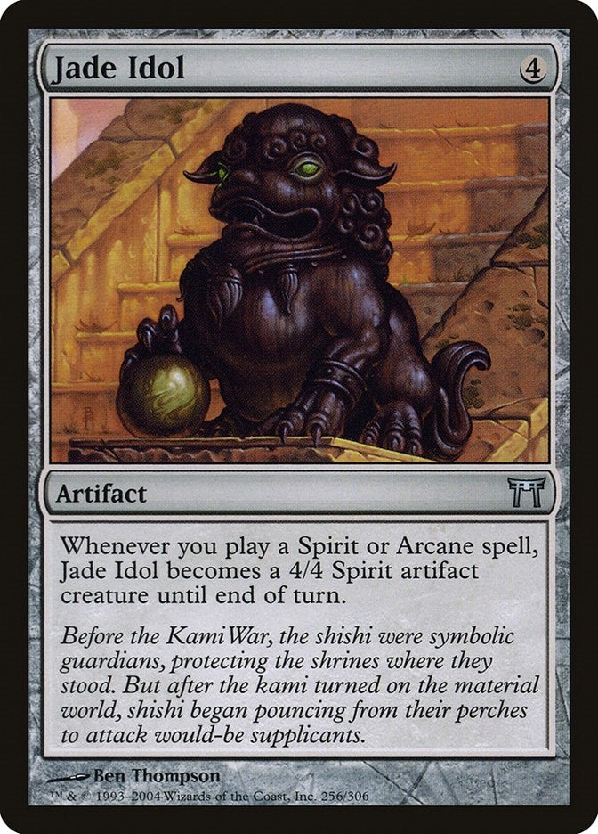Image for Jade Idol (256) (Champions of Kamigawa) (CHK) - Magic: The Gathering