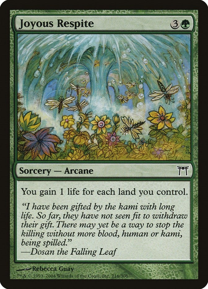 Image for Joyous Respite (216) (Champions of Kamigawa) (CHK) - Magic: The Gathering