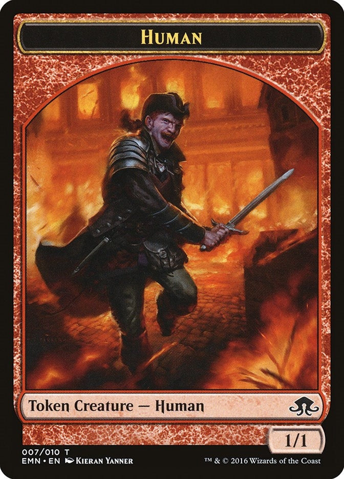 Human Token (7) (Eldritch Moon)