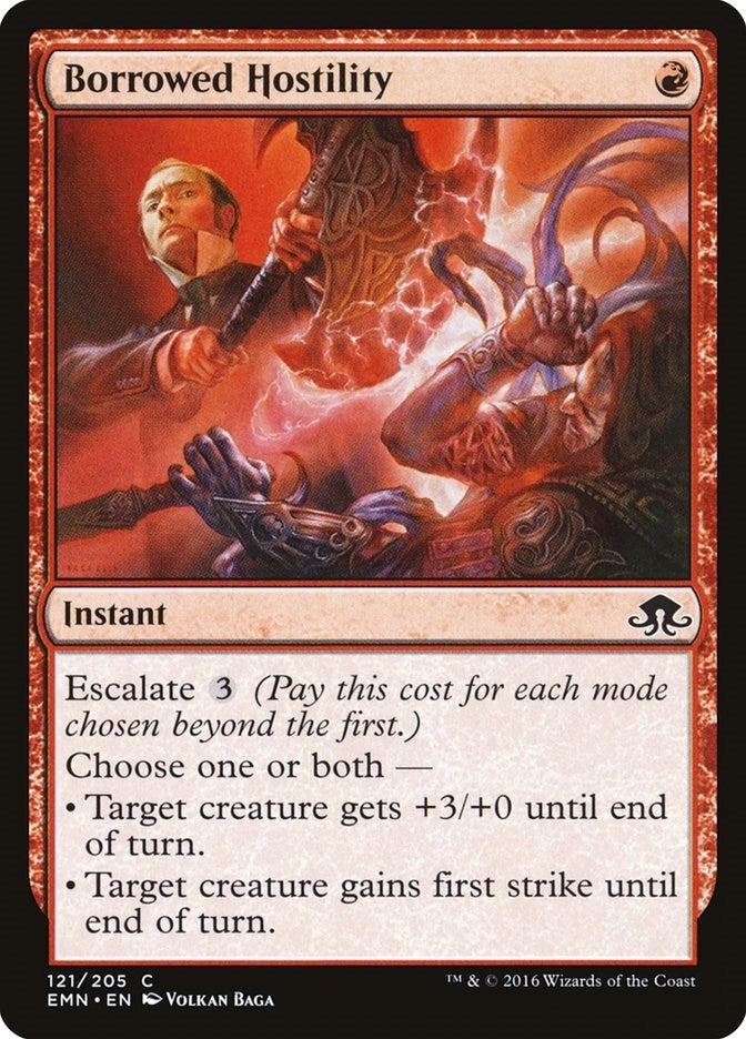 Image for Borrowed Hostility (121) (Eldritch Moon) - Magic: The Gathering