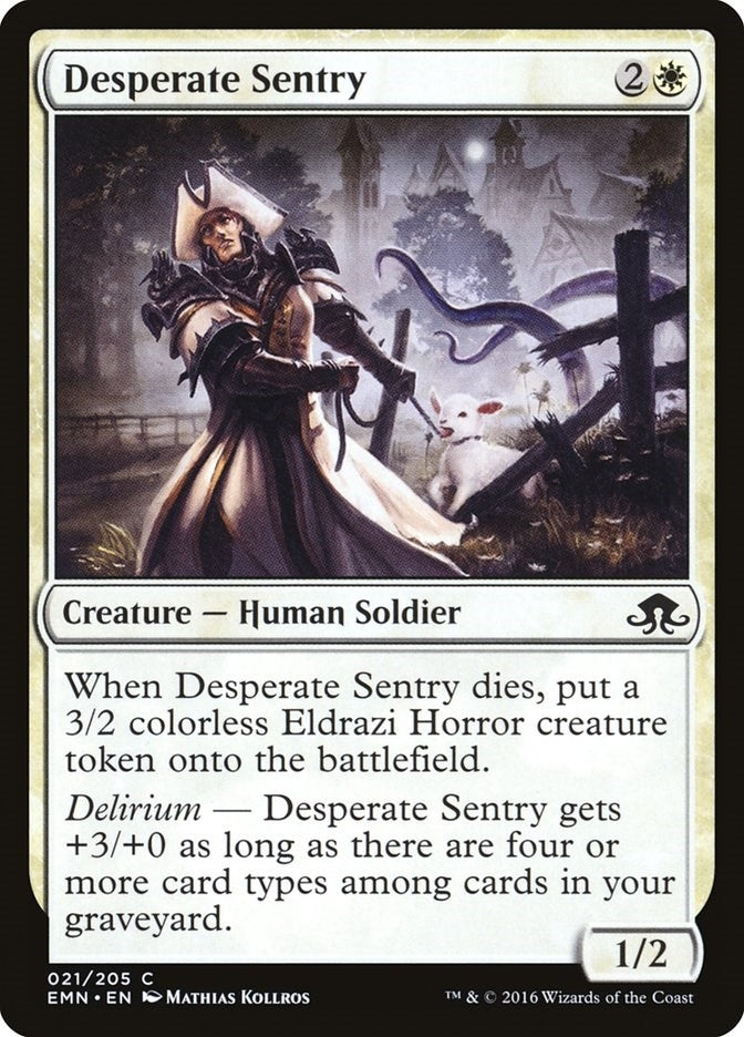 Desperate Sentry (21) (Eldritch Moon)