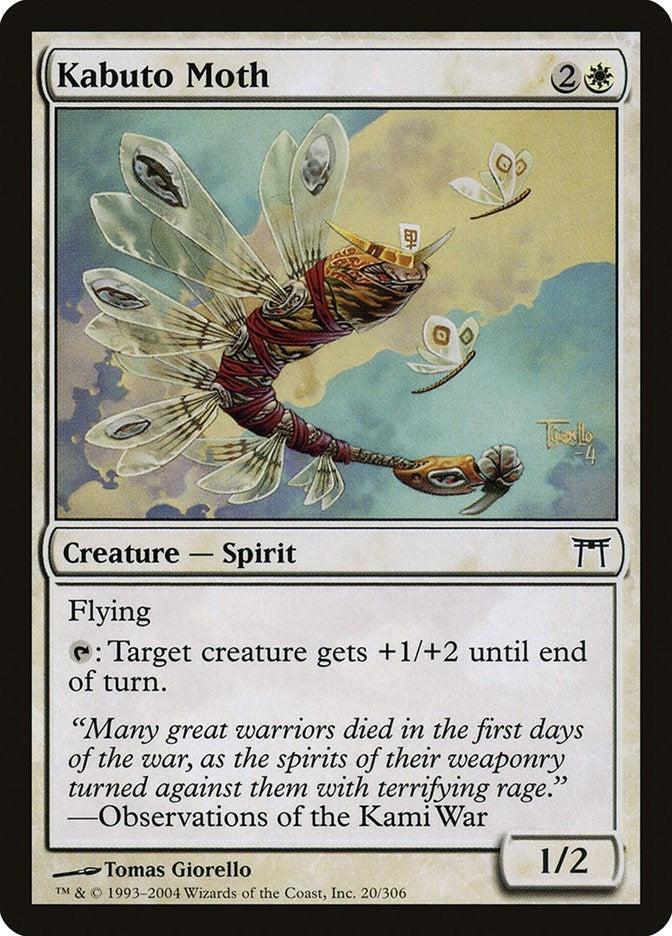 Image for Kabuto Moth (20) (Champions of Kamigawa) (CHK) - Magic: The Gathering