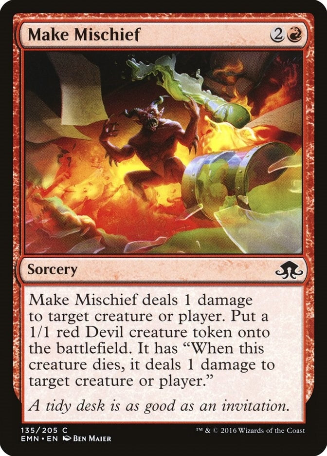 Image for Make Mischief (135) (Eldritch Moon) - Magic: The Gathering
