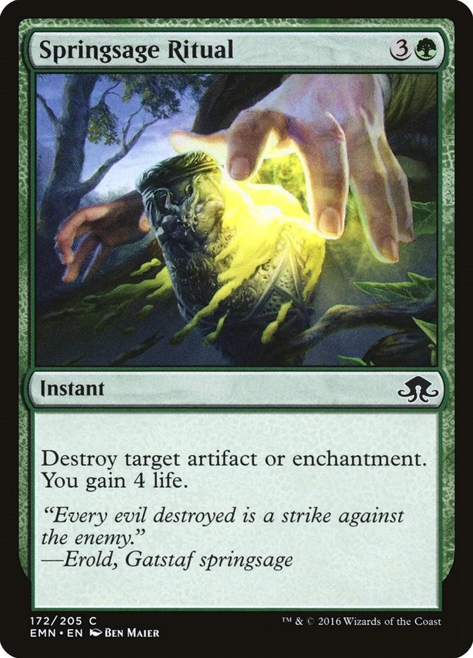 Springsage Ritual (172) (Eldritch Moon)