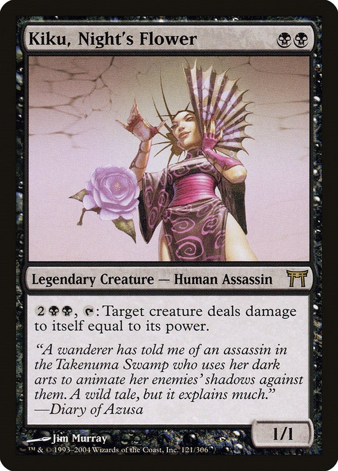 Image for Kiku, Night's Flower (121) (Champions of Kamigawa) (CHK) - Magic: The Gathering