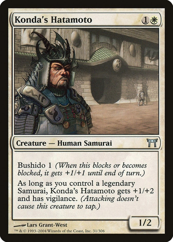Image for Konda's Hatamoto (31) (Champions of Kamigawa) (CHK) - Magic: The Gathering